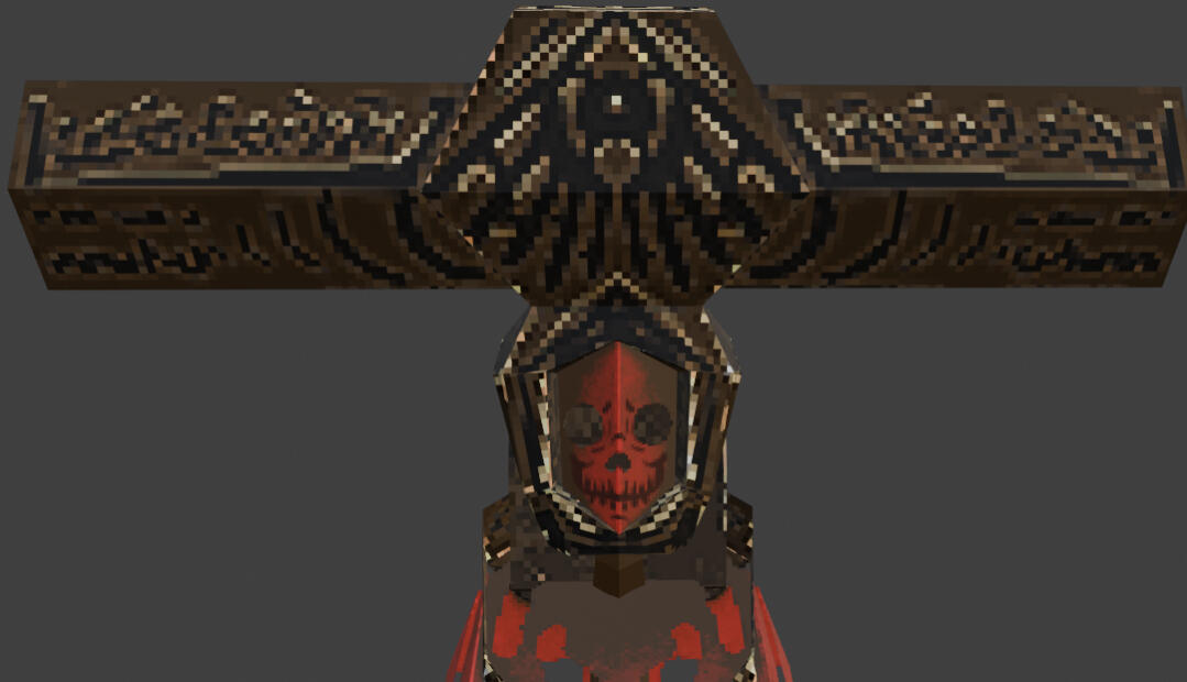 Iteration on the face using a more 'brassy' look