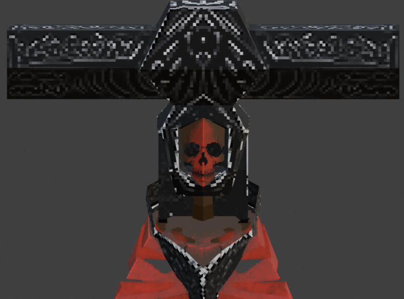 Onyx with silver highlights + new face final iteration